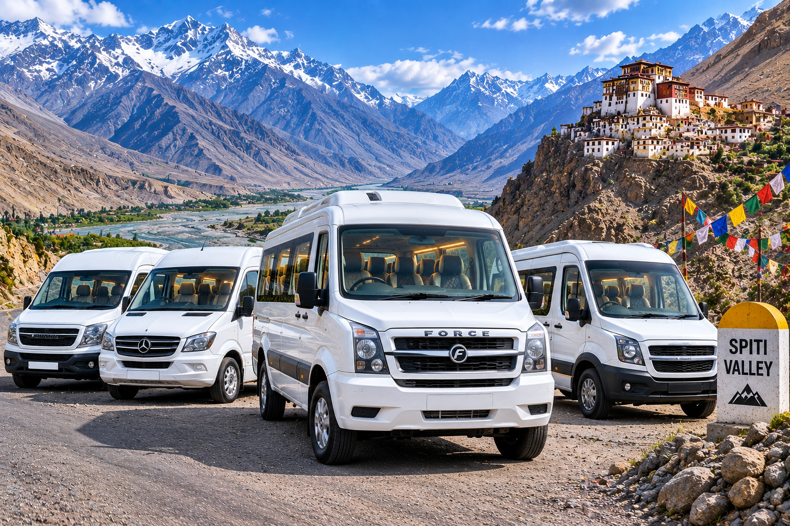 Best Vehicle For Spiti Valley Road Trip | Tempo Traveller On Rent